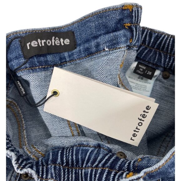 Retrofete $325 Carter Denim Jeans Pant Sz 26 Jogger NWT - Picture 10 of 11
